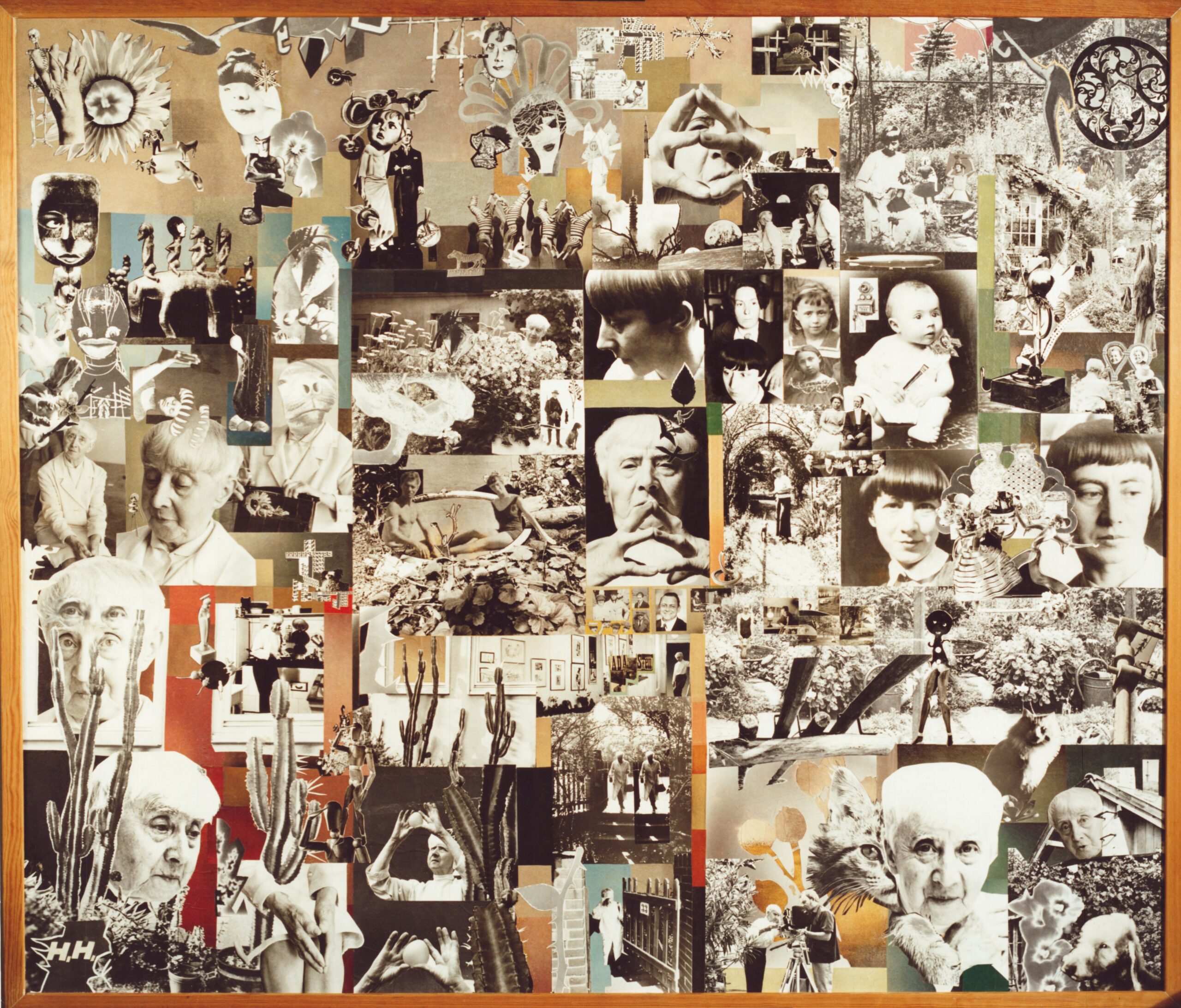 Kultur Reinickendorf - Hannah Höch, Lebensbild, 1972/73, Collage, Fotografie Liselotte und Armin Orgel-Köhne © Sammlung Museum Reinickendorf