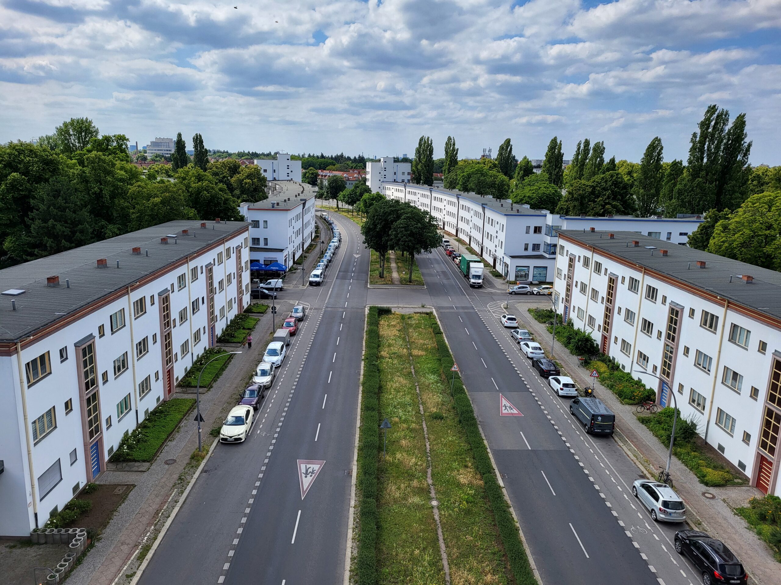 Kultur Reinickendorf - Weiße Stadt, Blick vom Brückenhaus, Foto: Claudia Wasow-Kania © Museum Reinickendorf