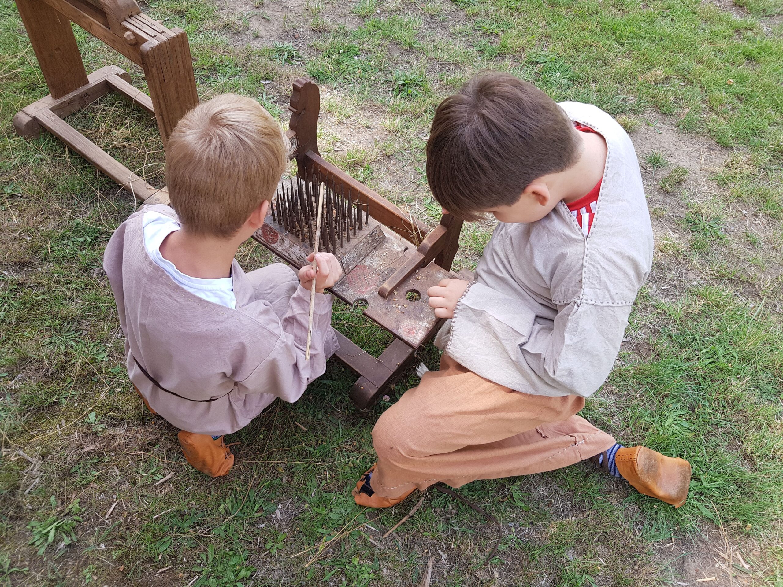 Kultur Reinickendorf - Ferienangebot Flachsverarbeitung Foto Claudia Wasow-Kania © Museum Reinickendorf