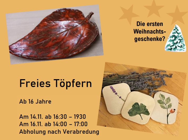 Kultur Reinickendorf - Freies Töpfern