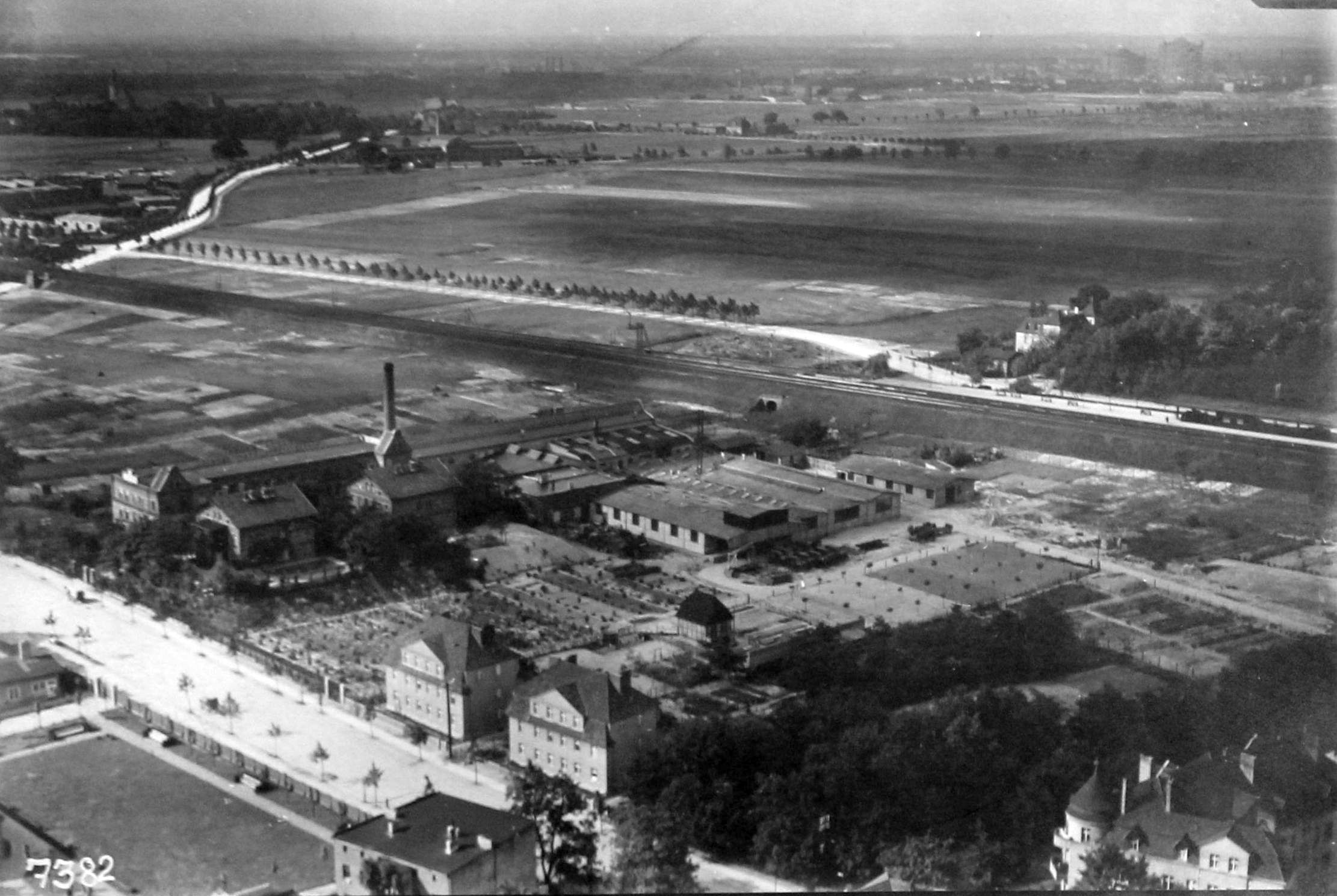 Kultur Reinickendorf - Waidmannslust, Fliegeraufnahme der Volta-Werke, 1926, BBWA_U3_44_00002A