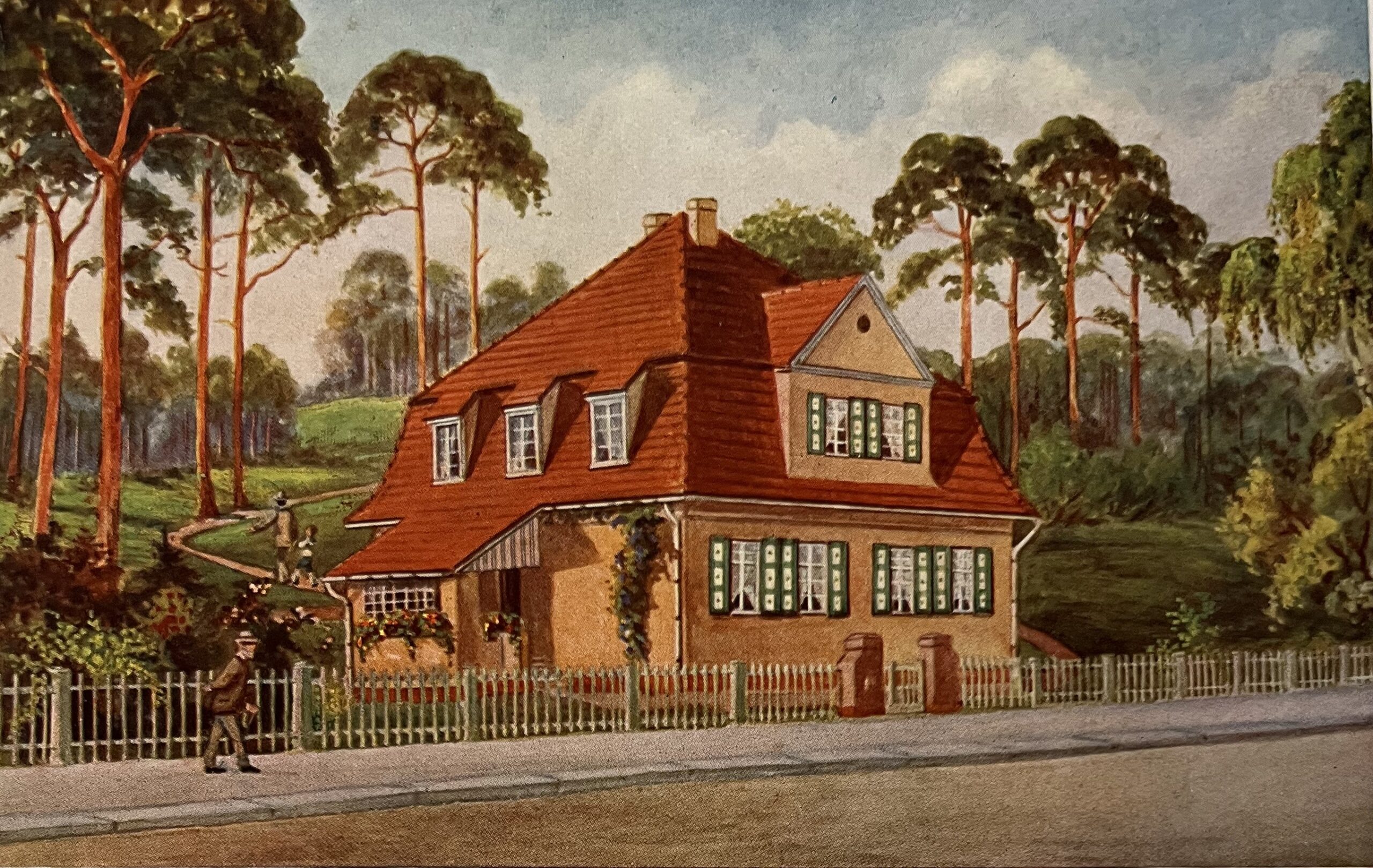 Kultur Reinickendorf - Paul Poser: Haus Rumland in der Zeltinger Straße aus Werbebroschüre der B.T.C. um 1913