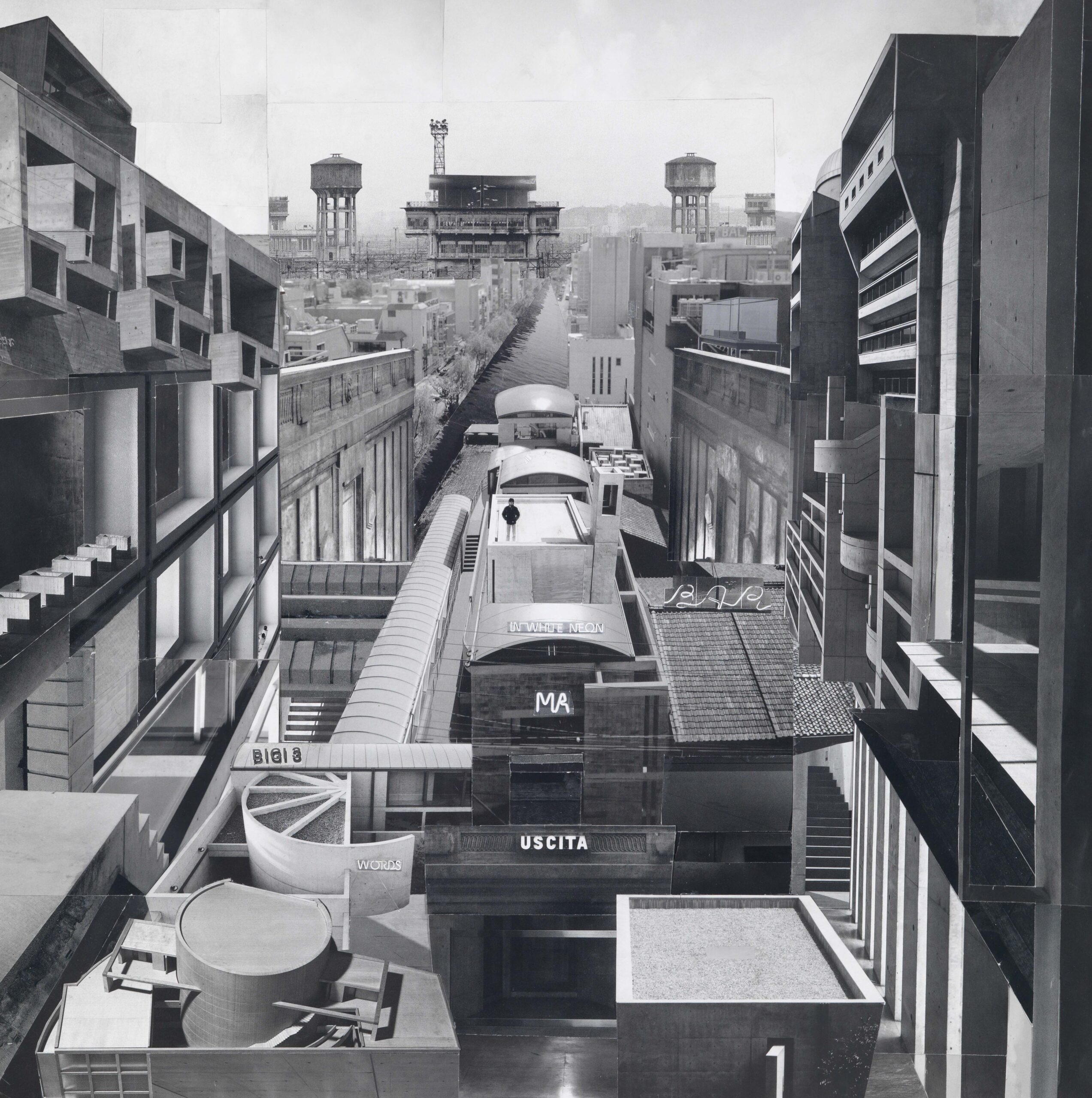 Kultur Reinickendorf - Matthias Pilsz_The only living boy in New York, Papiercollage, 48 x 48 cm © Matthias Pilsz