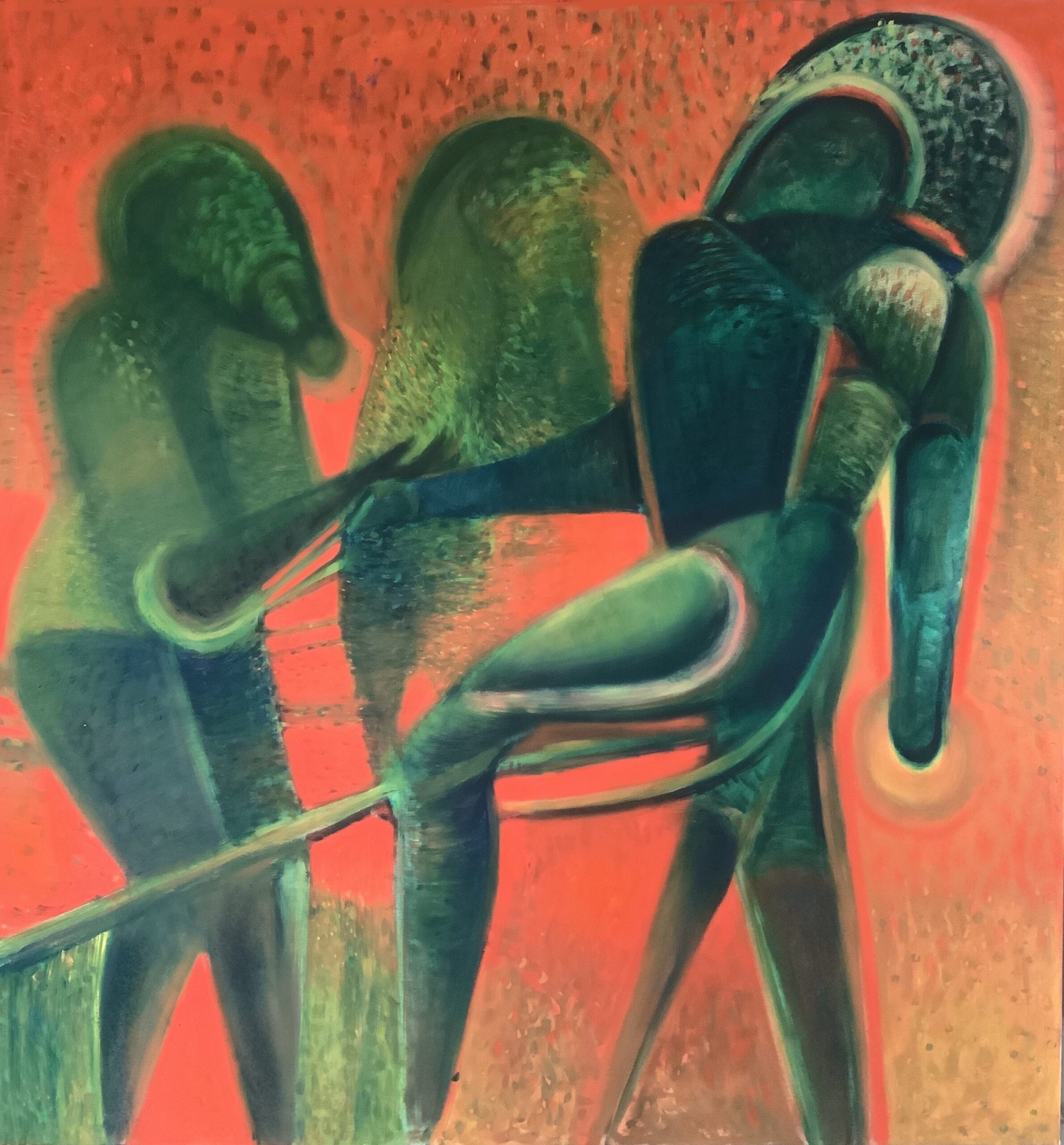 Kultur Reinickendorf - Ohne Titel, 2020, Öl auf Leinwand, 150 x 140 cm