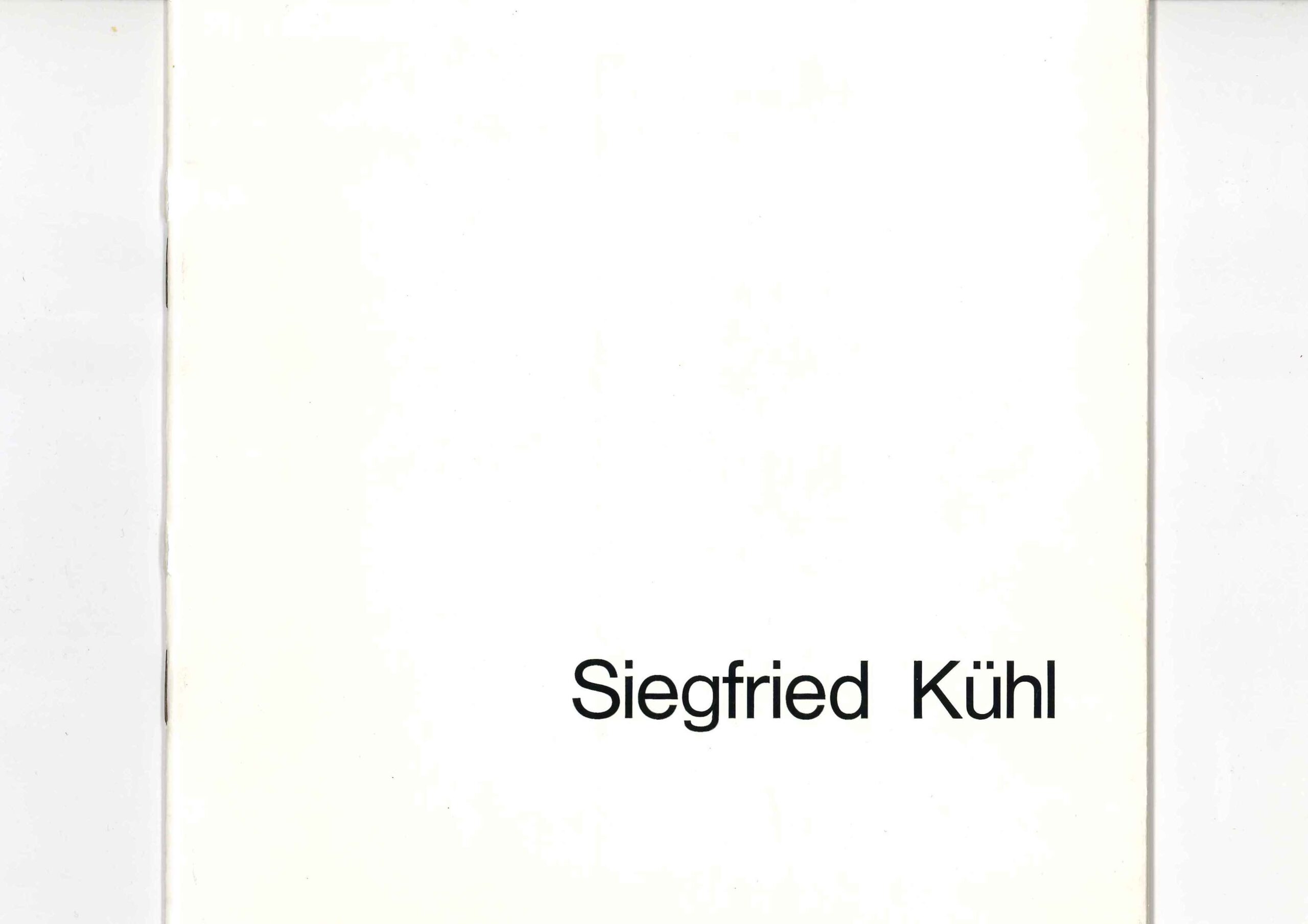 Kultur Reinickendorf - Siegfried Kühl_1974