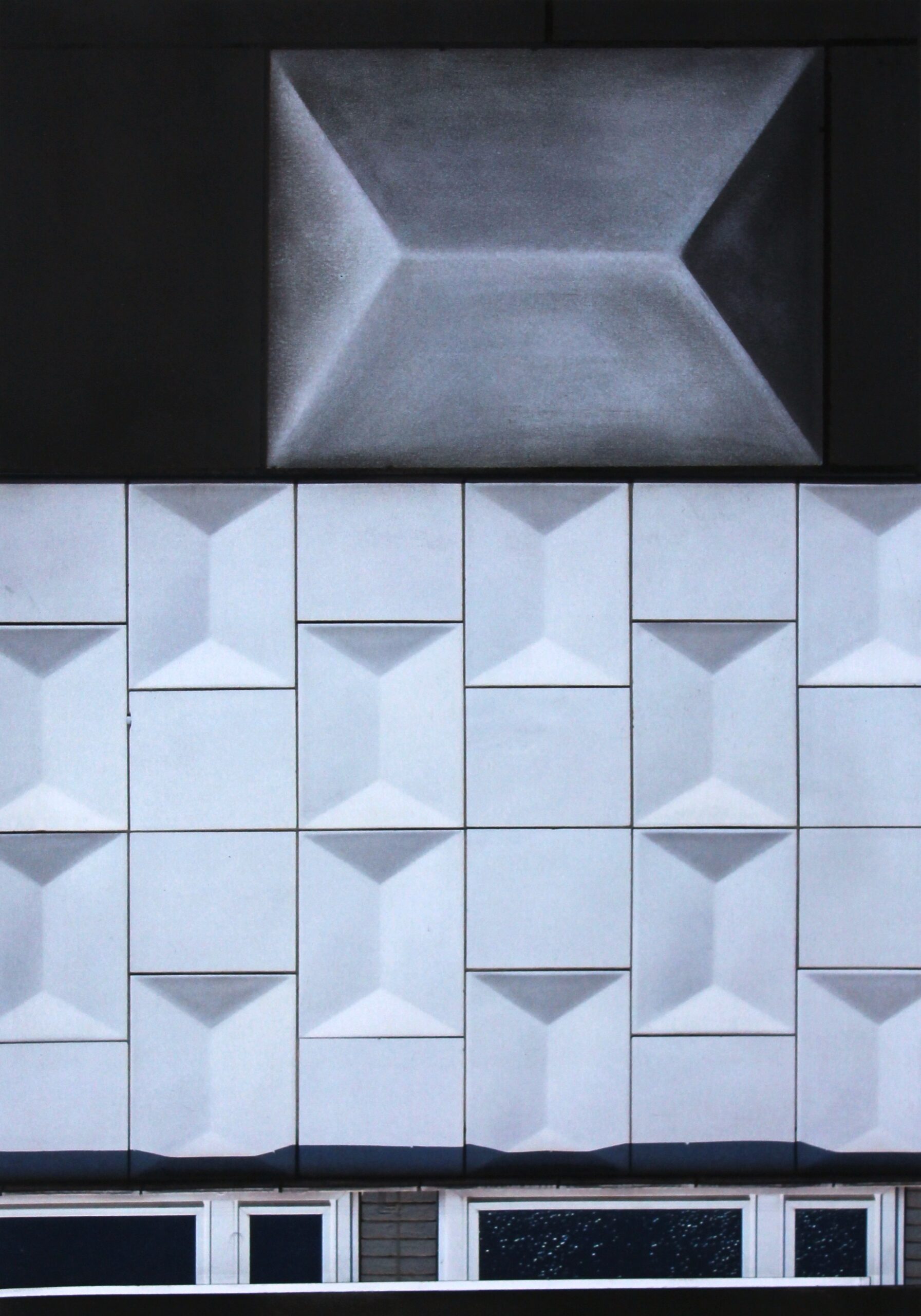 Kultur Reinickendorf - Ines Doleschal_Transient City No.6_2018_Fotocollage, Fotomaterial, Kohle, Acryl, Papierfilz